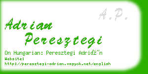 adrian peresztegi business card